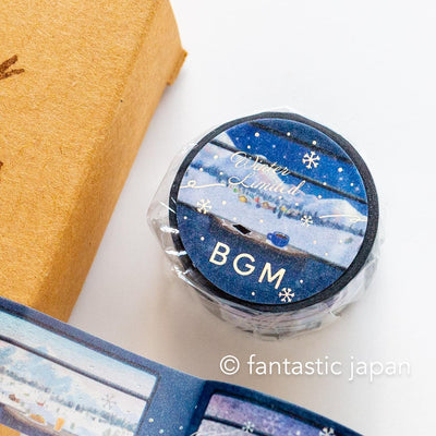bgm2025 winter limited Masking Tape -Sleeper Train for Snow Scenery-