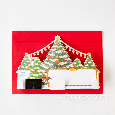 Melody and Light holiday card -Christmas market-