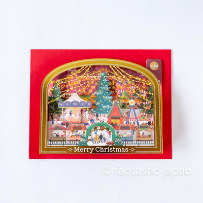 Melody and Light holiday card -Christmas market-