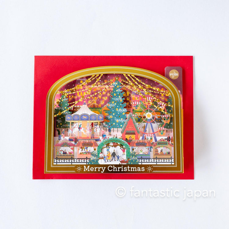 Melody and Light holiday card -Christmas market-