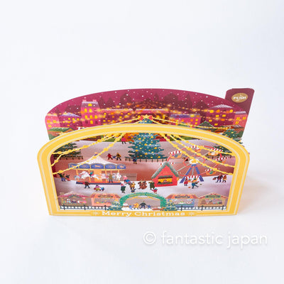 Melody and Light holiday card -Christmas market-