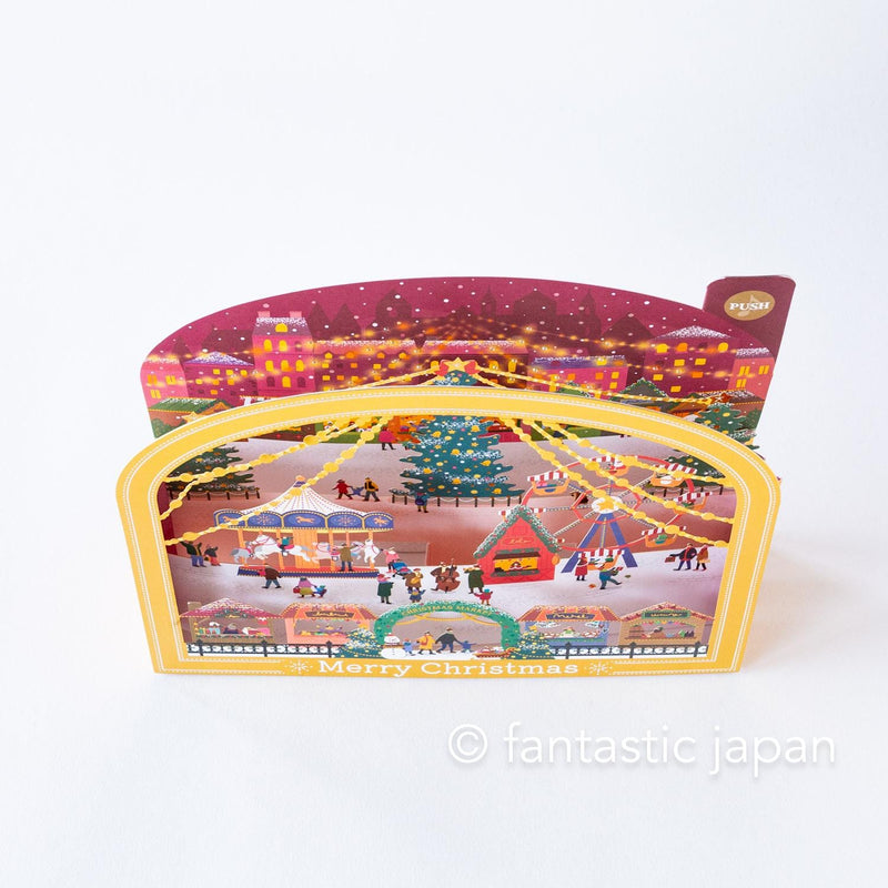 Melody and Light holiday card -Christmas market-