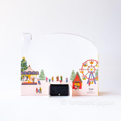 Melody and Light holiday card -Christmas market-