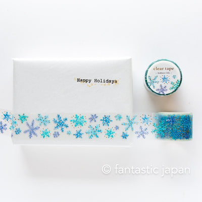 Gold Foil PET Clear tape / hokkori life -snow flake-