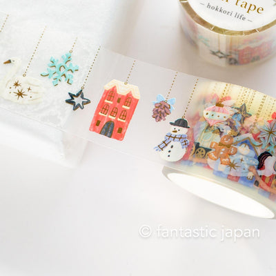 Gold Foil PET Clear tape / hokkori life -ornament-