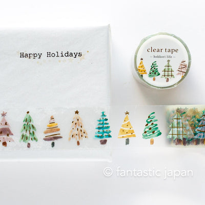 Gold Foil PET Clear tape / hokkori life -tree-