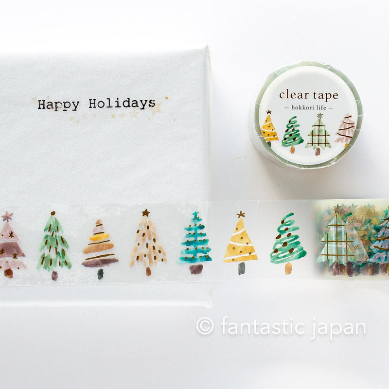 Gold Foil PET Clear tape / hokkori life -tree-