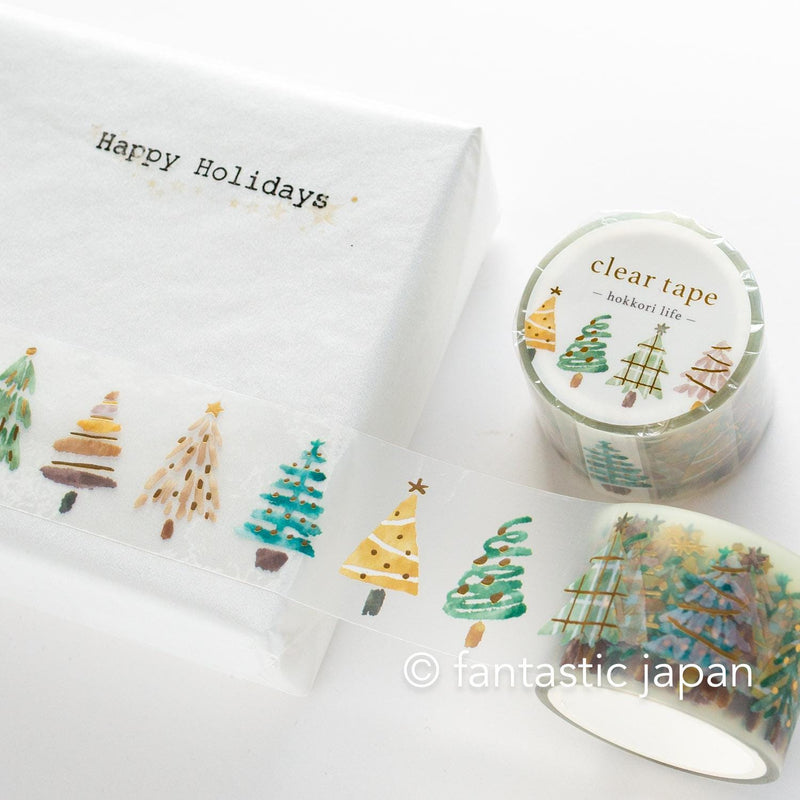 Gold Foil PET Clear tape / hokkori life -tree-