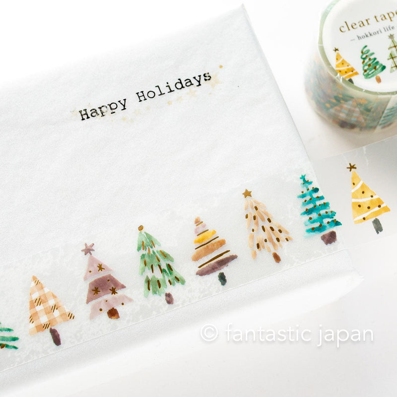 Gold Foil PET Clear tape / hokkori life -tree-