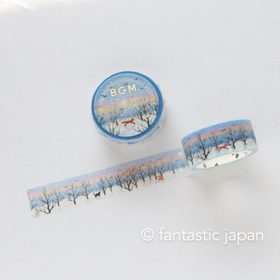 bgm2025 winter limited Masking Tape -winter morning promenade-