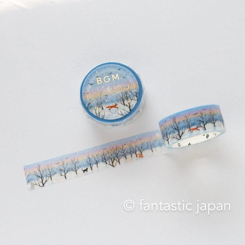 bgm2025 winter limited Masking Tape -winter morning promenade-