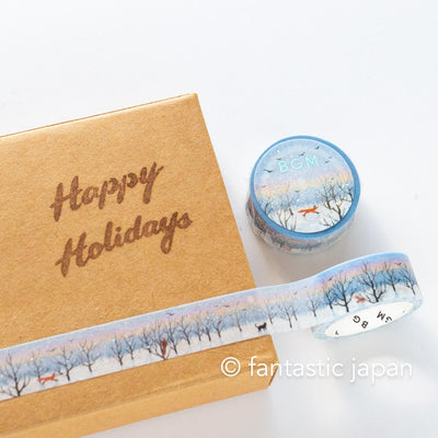 bgm2025 winter limited Masking Tape -winter morning promenade-