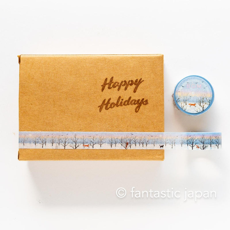 bgm2025 winter limited Masking Tape -winter morning promenade-