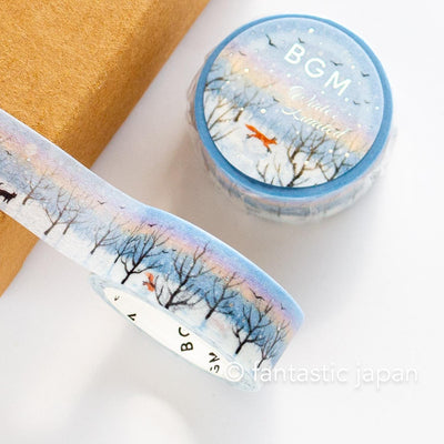 bgm2025 winter limited Masking Tape -winter morning promenade-