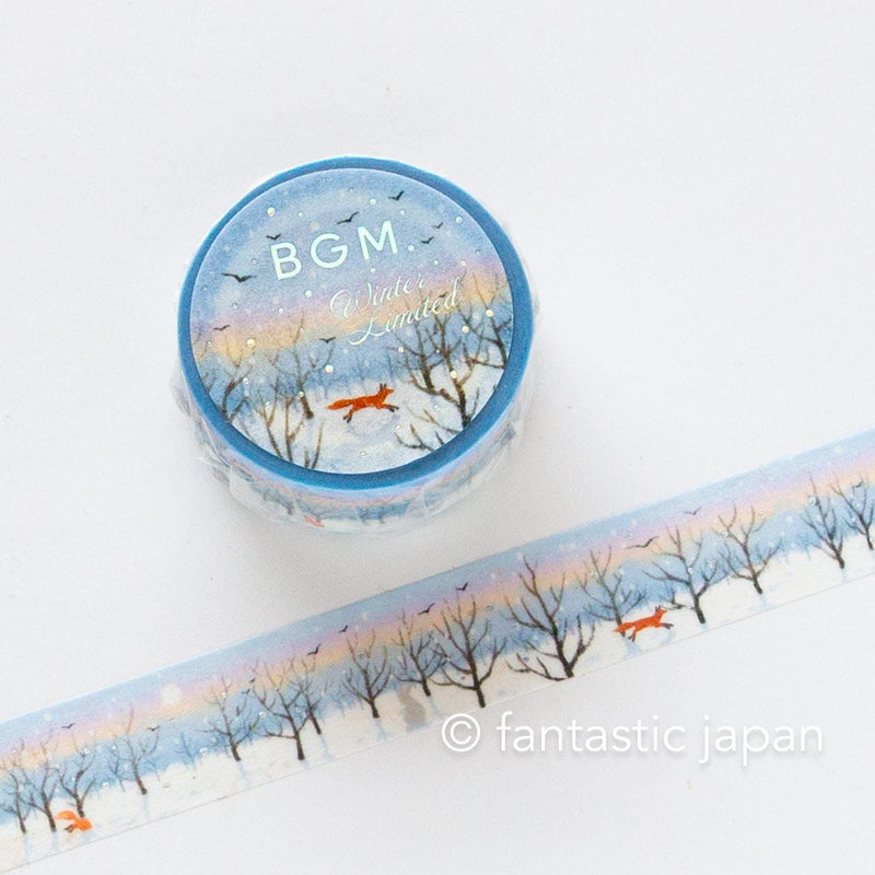 bgm2025 winter limited Masking Tape -winter morning promenade-
