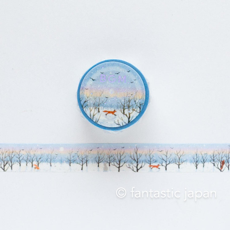 bgm2025 winter limited Masking Tape -winter morning promenade-