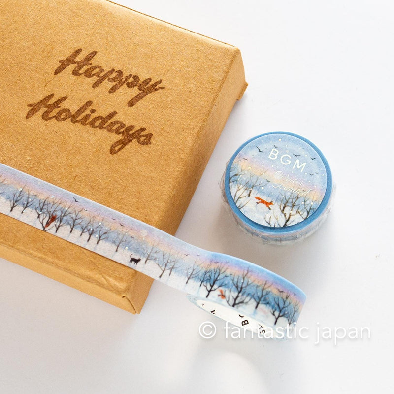 bgm2025 winter limited Masking Tape -winter morning promenade-