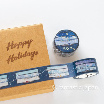 bgm2025 winter limited Masking Tape -Sleeper Train for Snow Scenery-