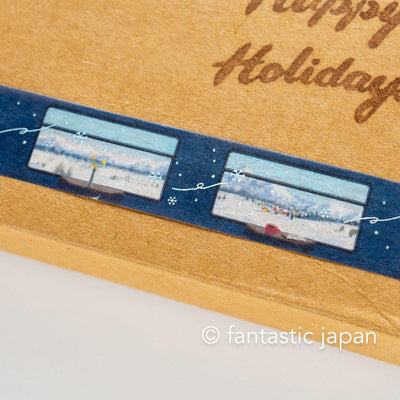bgm2025 winter limited Masking Tape -Sleeper Train for Snow Scenery-