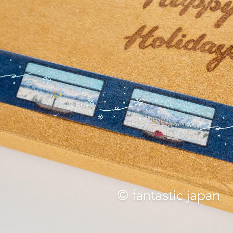 bgm2025 winter limited Masking Tape -Sleeper Train for Snow Scenery-