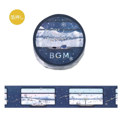 bgm2025 winter limited Masking Tape -Sleeper Train for Snow Scenery-