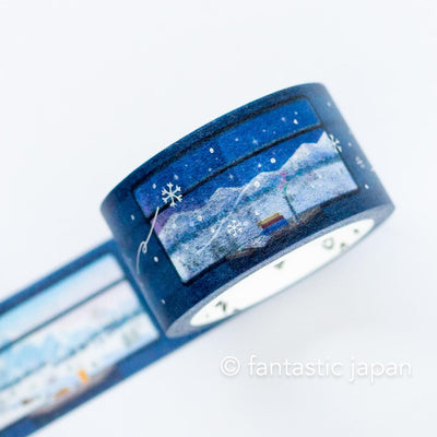 bgm2025 winter limited Masking Tape -Sleeper Train for Snow Scenery-
