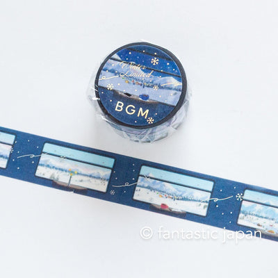 bgm2025 winter limited Masking Tape -Sleeper Train for Snow Scenery-
