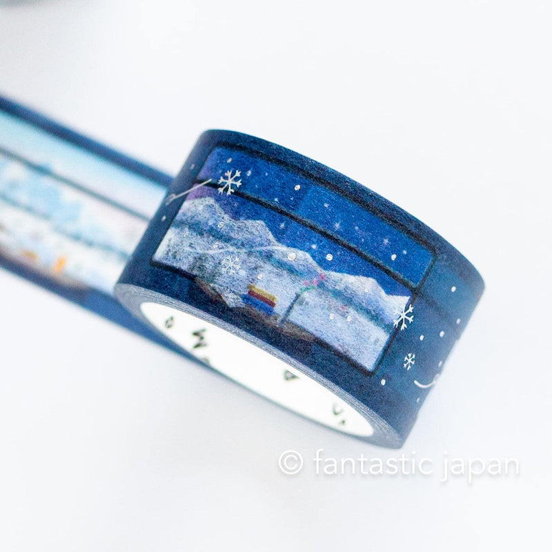 bgm2025 winter limited Masking Tape -Sleeper Train for Snow Scenery-