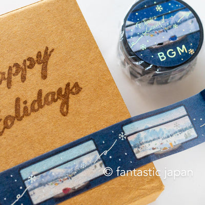 bgm2025 winter limited Masking Tape -Sleeper Train for Snow Scenery-