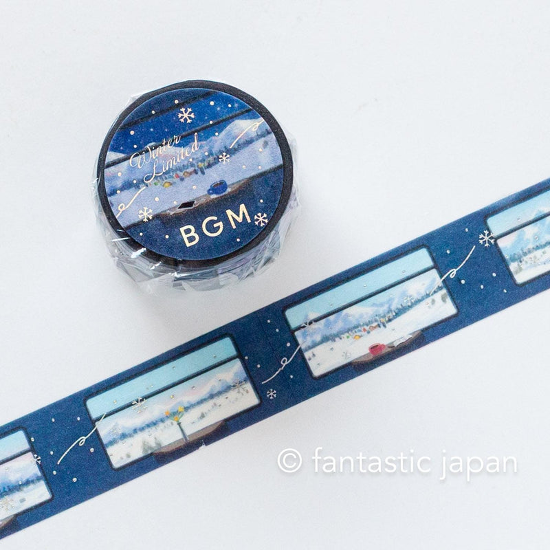 bgm2025 winter limited Masking Tape -Sleeper Train for Snow Scenery-