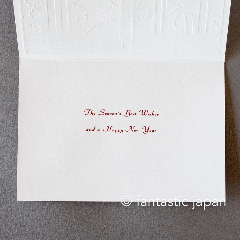 Christmas card / A tiny Santa traveling through Japan -Rengeji-