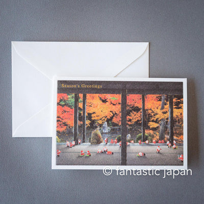 Christmas card / A tiny Santa traveling through Japan -Rengeji-