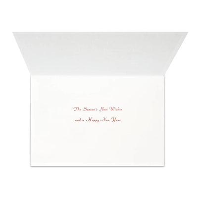 Christmas card / A tiny Santa traveling through Japan -Osaka catsle-