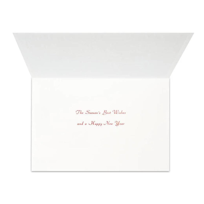 Christmas card / A tiny Santa traveling through Japan -Osaka catsle-