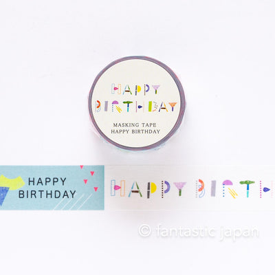 mizusima Masking Tape -HAPPY BIRTHDAY-