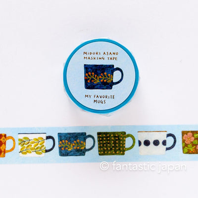 cozyca masking tape -MY FAVORITE MUGS- by Midori Asano