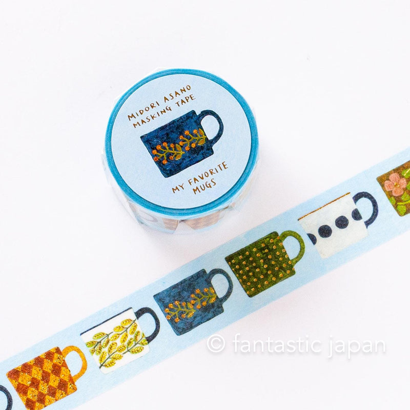 cozyca masking tape -MY FAVORITE MUGS- by Midori Asano