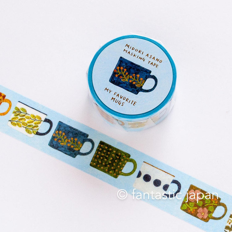 cozyca masking tape -MY FAVORITE MUGS- by Midori Asano