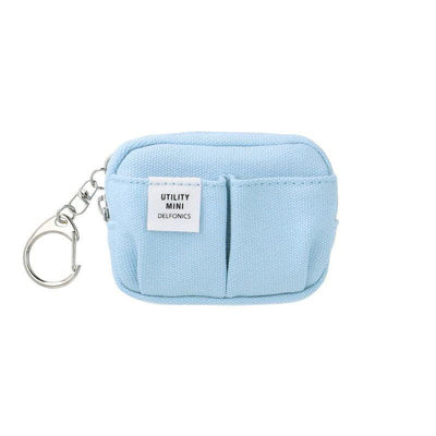 DELFONICS / Inner Carrying bag key chain -light blue-