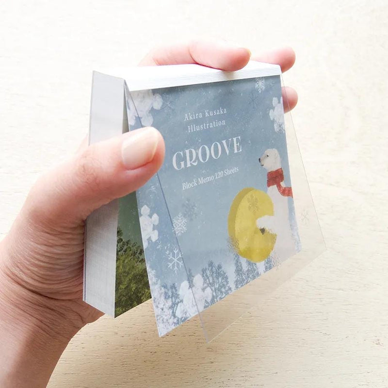 Block memo pad -GROOVE- by Akira Kusaka / cozyca products