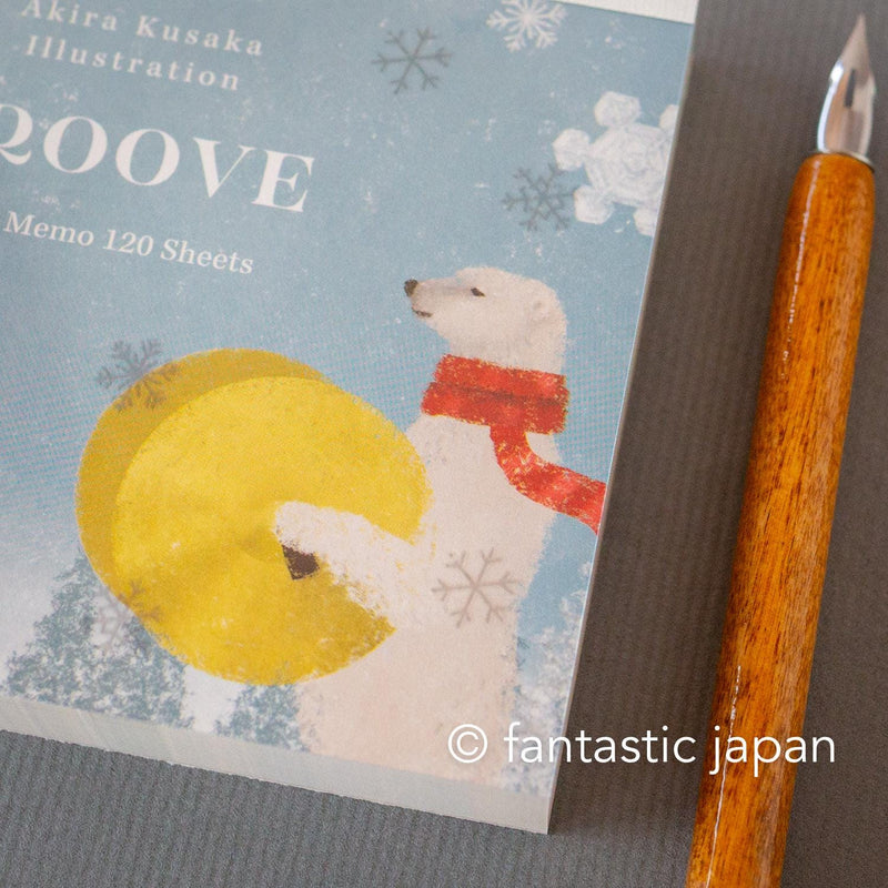 Block memo pad -GROOVE- by Akira Kusaka / cozyca products