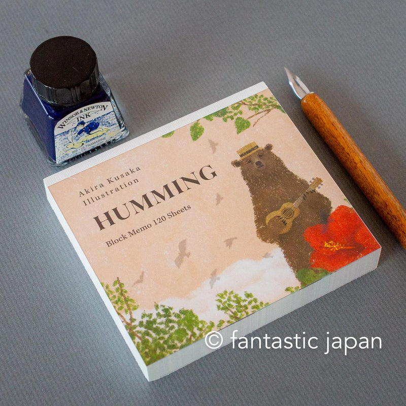 Block memo pad -HUMMING- by Akira Kusaka / cozyca products