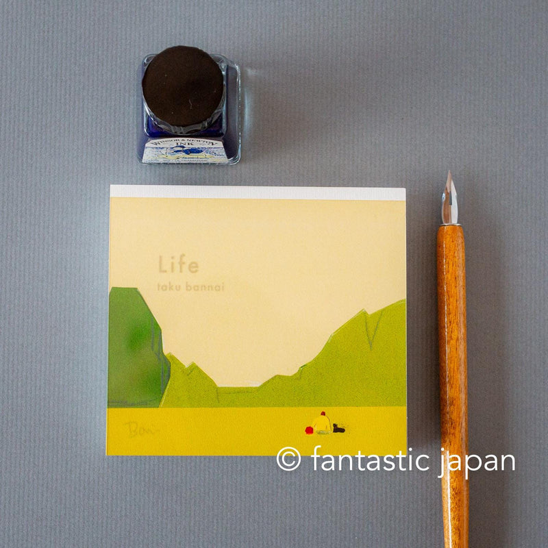 Block memo pad -Life- by taku bannai / cozyca products