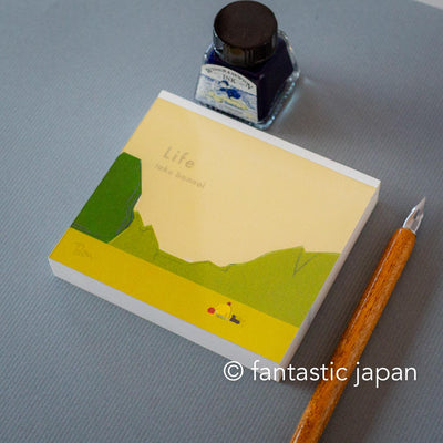 Block memo pad -Life- by taku bannai / cozyca products