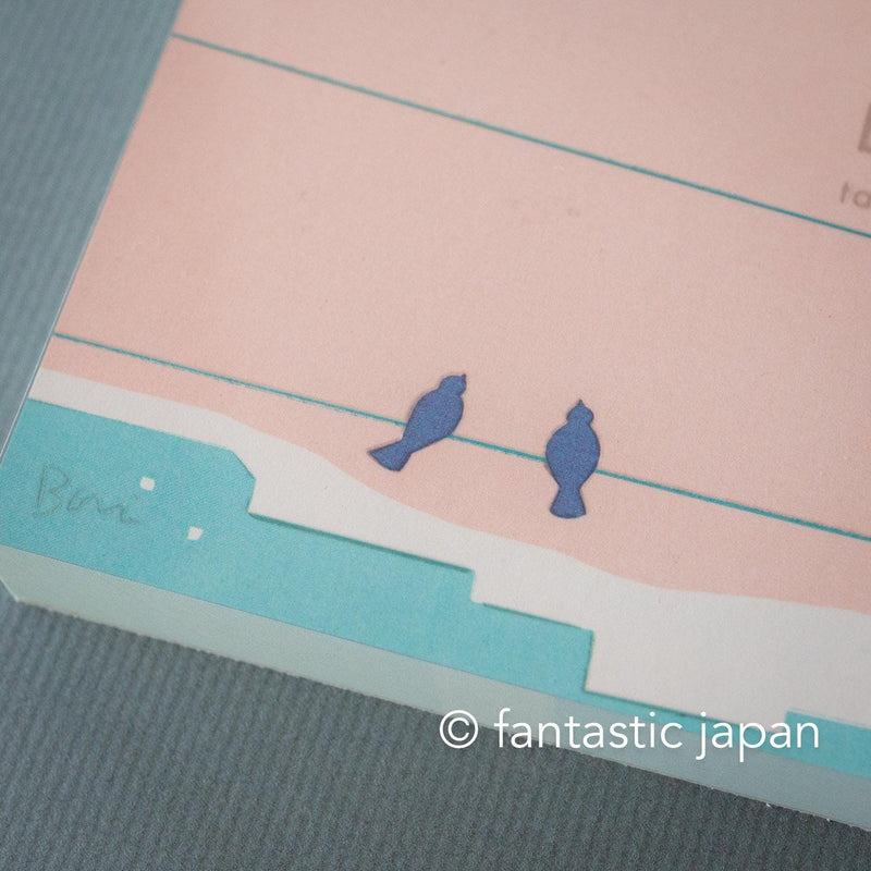 Block memo pad -Bird- by taku bannai / cozyca products