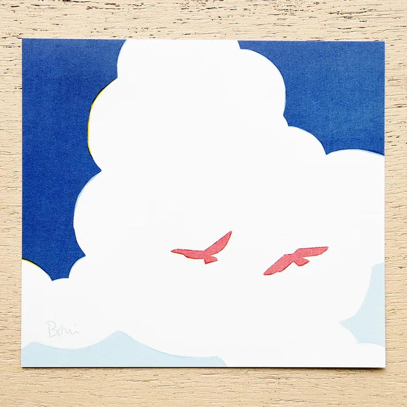 Block memo pad -Bird- by taku bannai / cozyca products