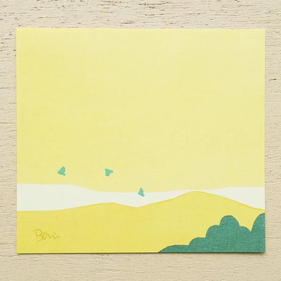 Block memo pad -Bird- by taku bannai / cozyca products