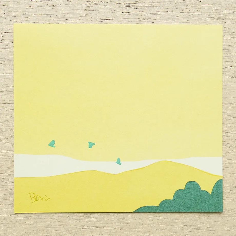 Block memo pad -Bird- by taku bannai / cozyca products