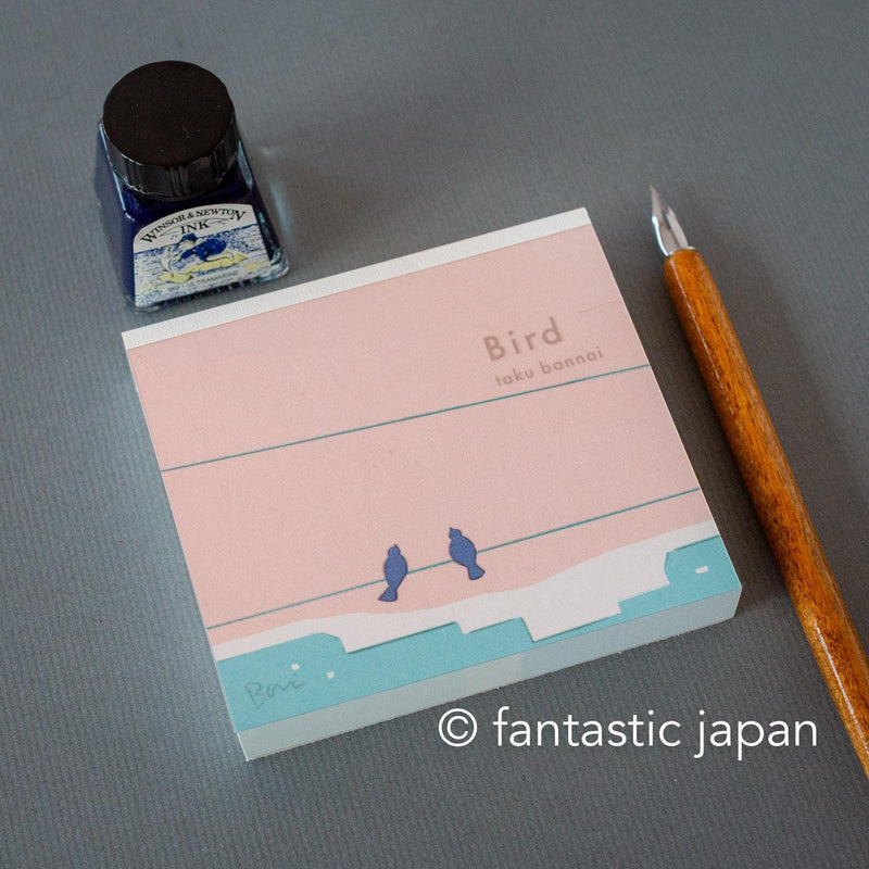 Block memo pad -Bird- by taku bannai / cozyca products