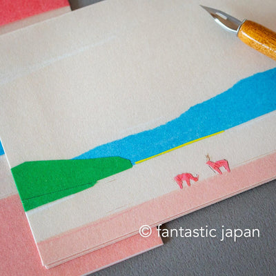 Japanese Letter Set -Lake side by taku bannai / cozyca products